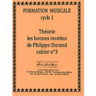 Durand P. Theorie Les Bonnes Recettes Cahier N°3