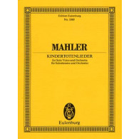 Mahler G. Kindertotenlieder Partition de Poche