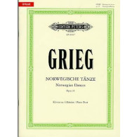 Grieg E. Danses Norvegiennes OP 35 4 Mains
