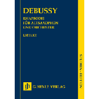 Debussy C. Rhapsodie Saxo Alto et Orchestre Score