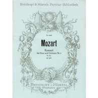 Mozart W.a. Concerto K 495 Cor, Hautbois et Cordes Partition de Poche