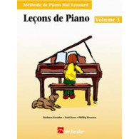Hal Leonard Lecons de Piano Vol 3 + CD