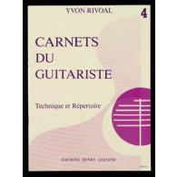 Rivoal Y. Carnets DU Guitariste Vol 4 Guitare