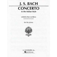 Bach J.s. Concerto Italien Bwv 971 Piano