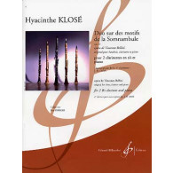 Klose H. Duo Sur Des Motifs de la Somnambule Clarinettes