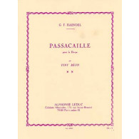 Haendel G.f. Passacaille Harpe