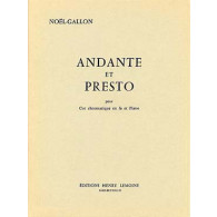NOEL-GALLON Andante et Presto Cor
