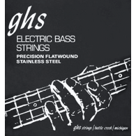 Jeu de Cordes Basse Ghs Strings 3050M File Plat Stainless Steel
