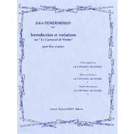 Demersseman J. Introduction et Variations Sur le Carnaval de Venise Flute