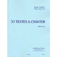 Lejet E. Textes A Chanter