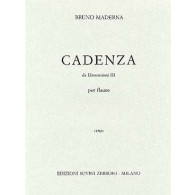 Maderna B. Cadenza Dimension Iii Flute Solo