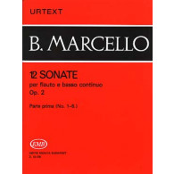 Marcello B. 12 Sonates OP 2 Vol 1 Flute A Bec