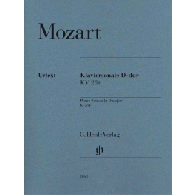 Mozart W.a. Sonate KV 284 RE Majeur Piano