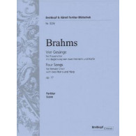 Brahms J. Four Songs OP 17 For Female