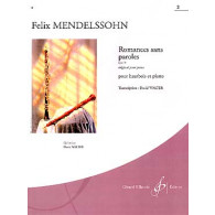 Mendelssohn F. Romances Sans Paroles OP 30 Vol 2 Hautbois