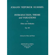 Hummel J.n. Introduction Theme Variations OP 102 Hautbois