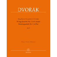 Dvorak A. String Quartet N°1 OP 2 Cordes