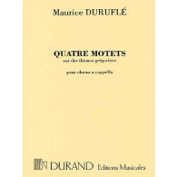 Durufle M. Quatre Motets OP 10 Choeur