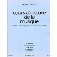 Chailley J. Cours D'histoire de la Musique Tome 1 Vol 3