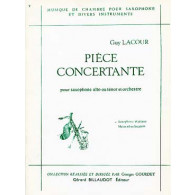 Lacour G. Piece Concertante Saxo