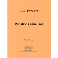 Proust P. Variations Serieuses Flute Solo