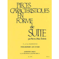 Dubois P.m. Piece Caracteristique en Forme de Suite N°5 Saxo Mib