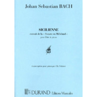 Bach J.s. Sicilienne en Sol Mineur Piano
