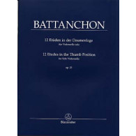 Battanchon F. 12 Etudes OP 25 Violoncelle
