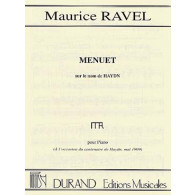 Ravel M. Menuet Sur Haydn Piano