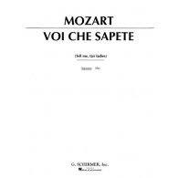 Mozart W A. Voi Che Sapete Chant Piano