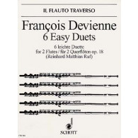Devienne F. 6 Easy Duets OP 18 2 Flutes