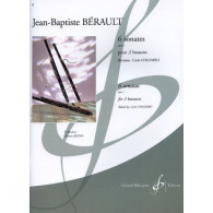 Berault J.b. 6 Sonates OP 1 Pour 2 Bassons