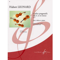 Leonard H. Solos Progressifs OP 62 en MI Mineur Violon