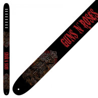 Sangle Perri's 6009 Guns And Roses Leather Strap Red