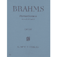Brahms J. Variations OP 21 N°1 et 2 Piano