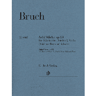 Bruch M. 8 Pieces OP 83 Clarinette, Viola, Piano