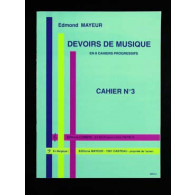 Mayeur E. Devoirs de Musique Cahier 3