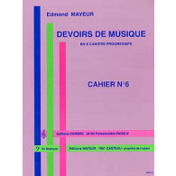 Mayeur E. Devoirs de Musique Cahier 6