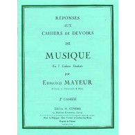 Mayeur E. Reponses Devoirs de Musique Cahier 2