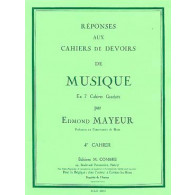Mayeur E. Reponses Devoirs de Musique Cahier 4