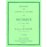 Mayeur E. Reponses Devoirs de Musique Cahier 5