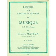 Mayeur E. Reponses Devoirs de Musique Cahier 6