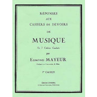 Mayeur E. Reponses Devoirs de Musique Cahier 7