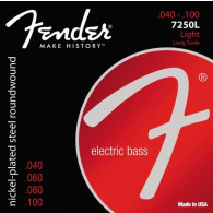 Jeu de Cordes Basse Electrique Fender 7250L Light Long Scale 040/100