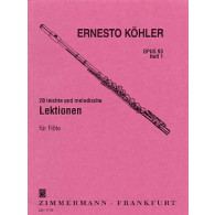 Kohler E. 20 Leitche Melodische Lektionen Vol 1 Flute