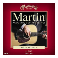 Pack de 12 Jeux de Cordes Acoustique Martin Light 12/54