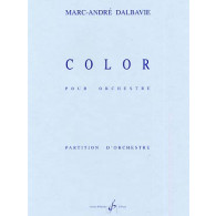 Dalbavie M.a. Color Partition Orchestre + CD