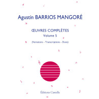 Barrios Mangore A. Oeuvres Completes Vol 5 Guitare