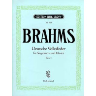 Brahms J. Deutsche Volkslieder Vol 2 Chant Piano