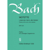 Bach J.s. Motet Lobet Den Herrn, Alle Heiden Chant Piano